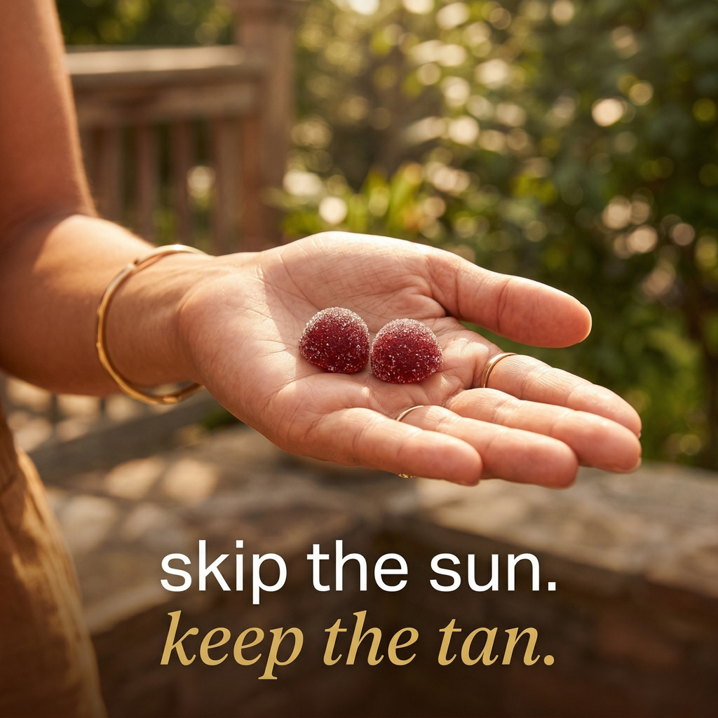 Solei Golden Glow Gummies | Natural Tanning Supplement | 60 Gummies
